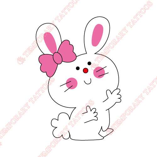 Rabbit Customize Temporary Tattoos Stickers NO.8905